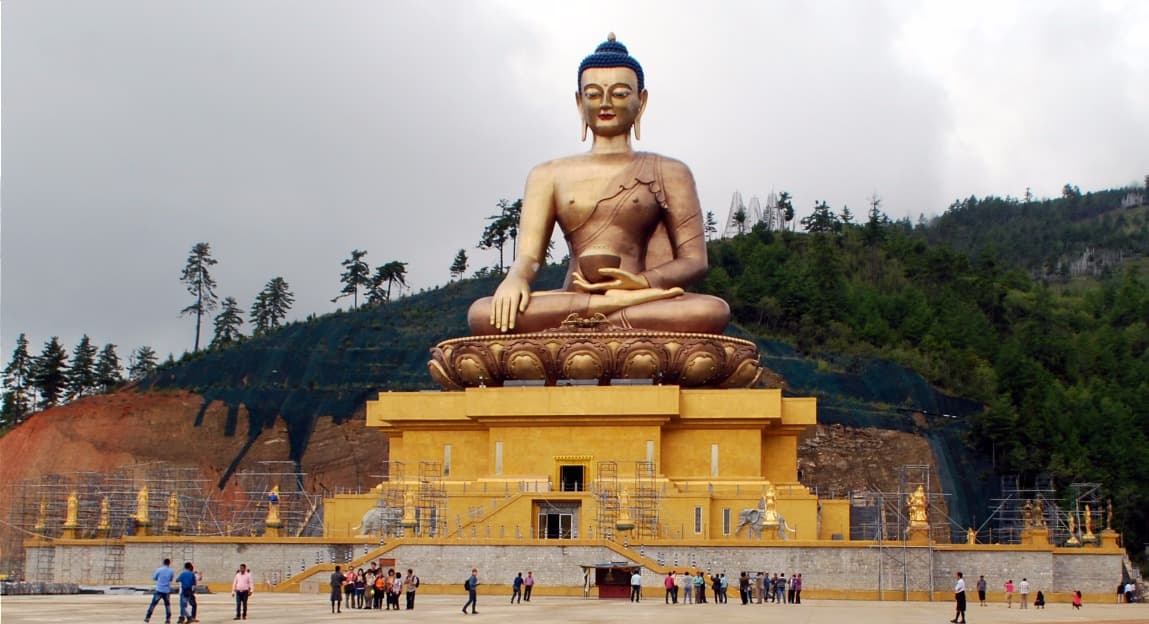 Die Statue des Buddhas Dordenma